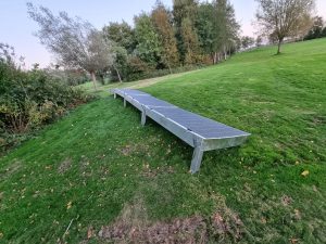 Vector zonnepanelen pv panelen maairobot