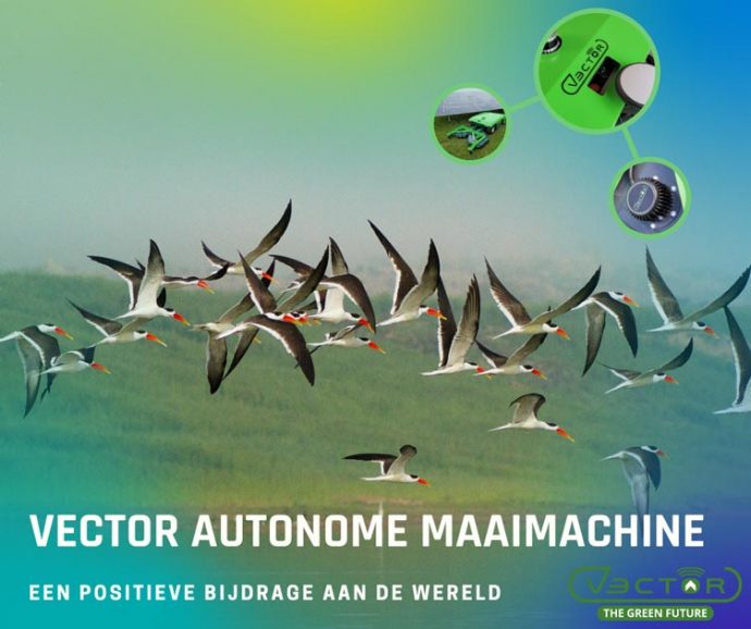 Autonomer Mähroboter gut für die Umwelt | Mähroboter mit Lidar Not Dangerous Meadow Birds | Vektormaschinen