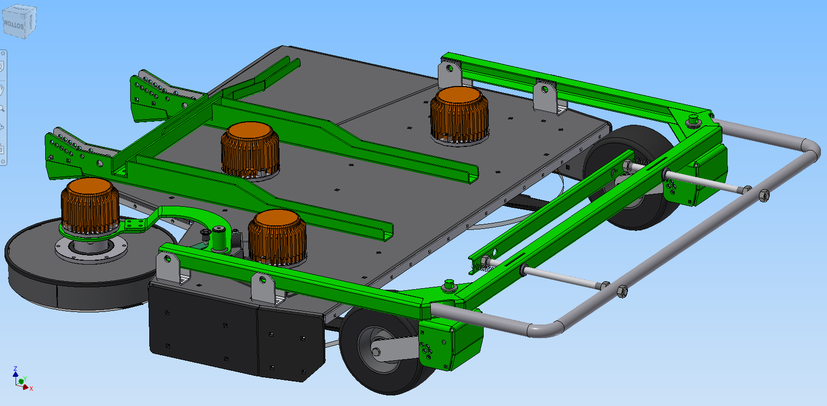 Mowing deck lawn mowing autonomous mowing robot Vector Machines