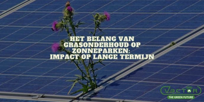 Grasonderhoud Grasmaaien onder Zonnepanelen op Zonne Energie Park | Vector Machines