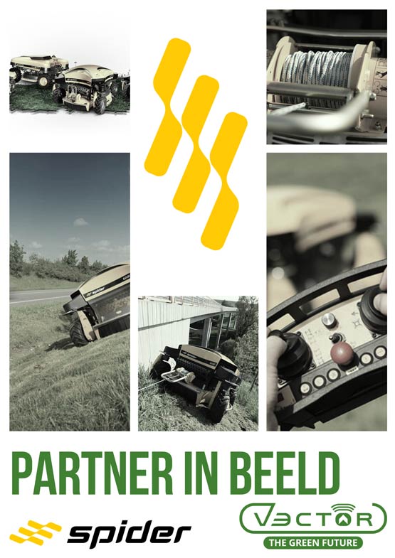 Ruw Terrein Maaier met Lier - Spider Mower - Partner Vector Machines