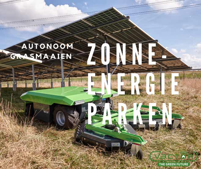 Autonomes Rasenmähen auf Solarparks | Vektormaschinen