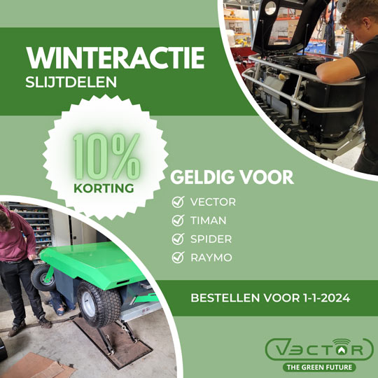 Winteractie Slijtdelen Vector Raymo Spider Timan | Onderhoud Maaimachines Messen | Vector Machines