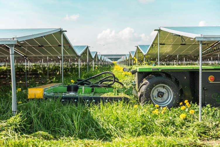 Vector WD2 autonoom maairobot zonnepark PEG systeem | Vector Machines